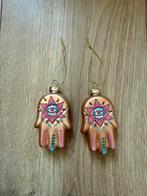 2 kerstballen Fatima’s hand / Hamza, Ophalen of Verzenden, Gebruikt