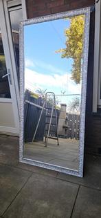 Spiegel zilver 190x90, Ophalen, Zo goed als nieuw, Rechthoekig, Minder dan 100 cm
