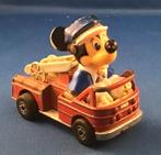 Disney. Matchbox. Mickey in brandweerauto., Ophalen of Verzenden, Mickey Mouse, Gebruikt, Beeldje of Figuurtje