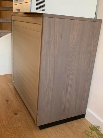 Ikea Galant roldeurkast grijsbruin - afbeelding 4