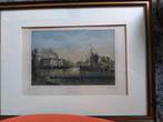 Zwolle, Zwarte Water - J.M. Riegel Gravure, Antiek en Kunst, Ophalen of Verzenden