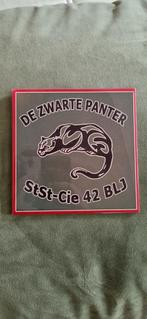 Wandtegel 42 BLJ, Ophalen of Verzenden, Landmacht, Nederland, Embleem of Badge