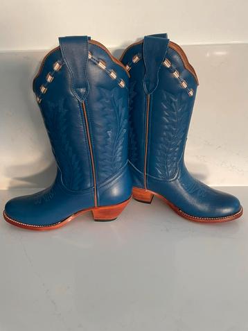 Unieke Blauwe Cowboylaarzen - Limited Edition! beschikbaar voor biedingen