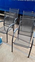 4 stuks tuinstoelen met tuin kussen prijs € 75.00, Ophalen of Verzenden, Zo goed als nieuw