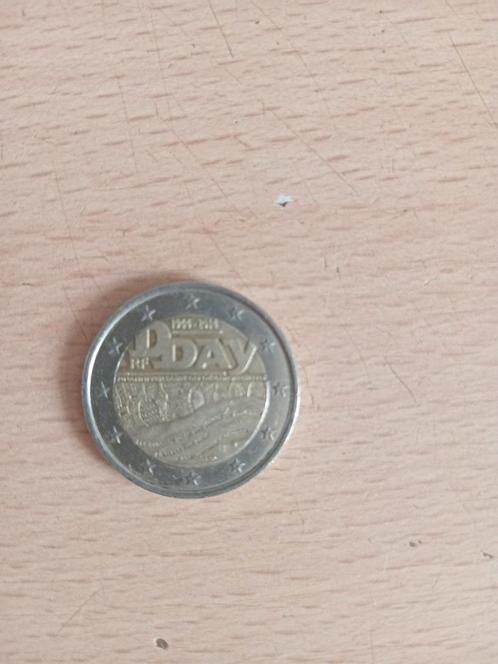 Zeldzame D-Day 2 euro munt., Postzegels en Munten, Munten | Europa | Euromunten, 2 euro, Frankrijk, Ophalen of Verzenden