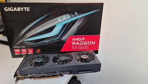Gigabyte Radeon RX 6600 EAGLE 8G, Computers en Software, Videokaarten, Zo goed als nieuw, AMD, PCI-Express 4.0, GDDR6, HDMI, DisplayPort