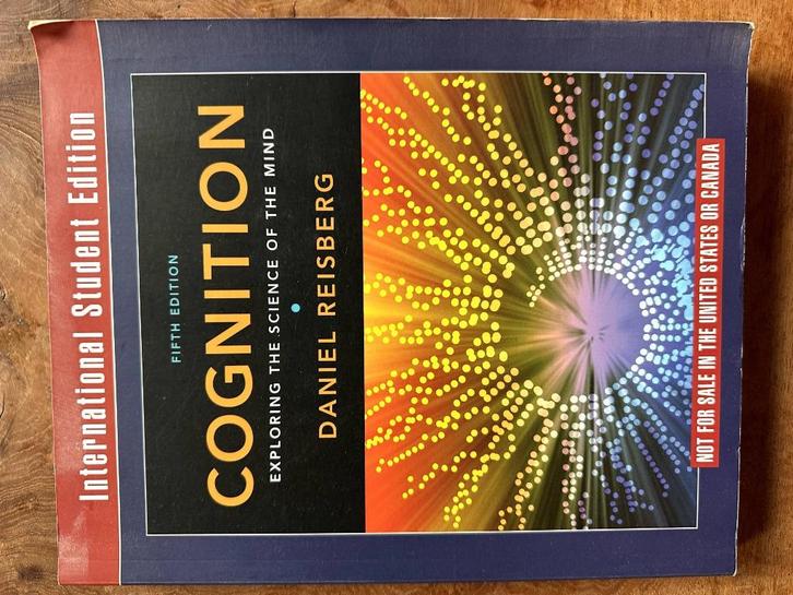 Cognition - Exploring The Science Of The Mind, Boeken, Psychologie, Gelezen, Cognitieve psychologie, Ophalen of Verzenden