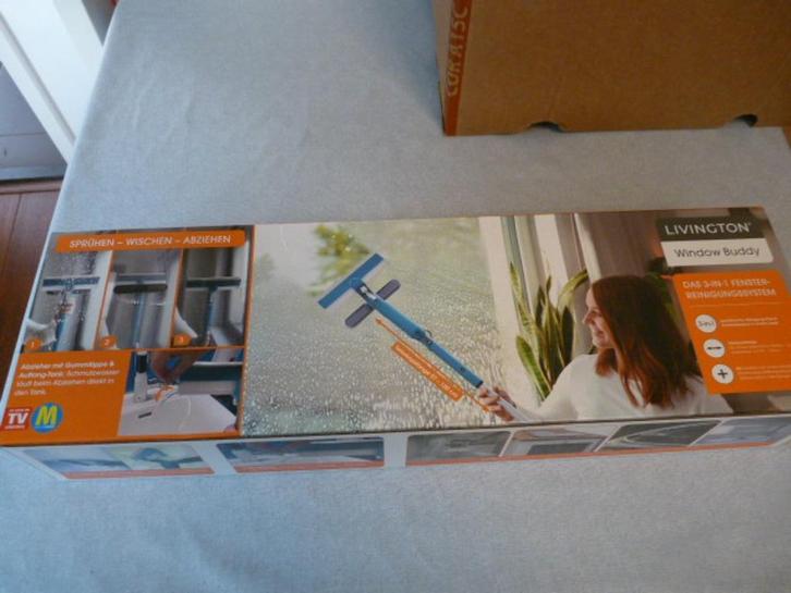Window Buddy - Raamreiniger met telescoopstang – Nieuw, Huis en Inrichting, Schoonmaakartikelen, Ophalen of Verzenden
