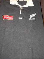 Vintage Rugbyshirt: New Zealand All Blacks, Ophalen of Verzenden, Gedragen, Maat 52/54 (L), Zwart