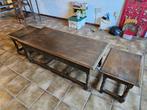Salontafel met bijzet tafels, Huis en Inrichting, Tafels | Salontafels, Gebruikt, 100 tot 150 cm, 50 tot 100 cm, Minder dan 50 cm