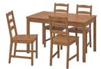 JOKKMOKK Tafel en 4 stoelen（met stoelkussens）, Ophalen, Gebruikt, Overige kleuren, Houten