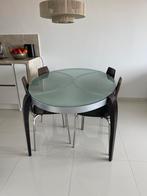 Eethoek, Huis en Inrichting, Tafels | Eettafels, 100 tot 150 cm, Zo goed als nieuw, Metaal, Rechthoekig