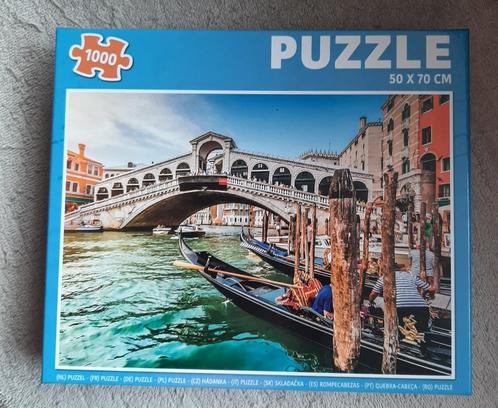 Legpuzzel Rialtobrug - Venetié, Hobby en Vrije tijd, Denksport en Puzzels, Zo goed als nieuw, Legpuzzel, 500 t/m 1500 stukjes