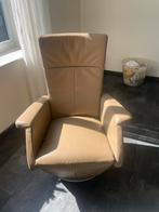 Lederen Draaifauteuil relaxstoel ligstoel, Ophalen of Verzenden, Zo goed als nieuw, Leer, 75 tot 100 cm