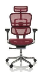 NEW ERGOHUMAN Ergonomische Bureaustoel EHE2 HAM ROOD Mesh !, Huis en Inrichting, Bureaustoelen, Nieuw, Ophalen of Verzenden, Bureaustoel