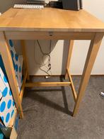 Bartafel ikea eikenhout met kruk, Ophalen, Gebruikt
