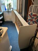 Bedframe + lattenbodem, Ophalen, 90 cm, Eenpersoons, Wit