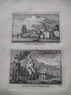 175/176 Ijsselstein de Poort Kopergravure 18e Eeuw dl 3, Antiek en Kunst, Kunst | Etsen en Gravures, Ophalen of Verzenden