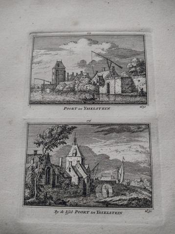 175/176 Ijsselstein de Poort Kopergravure 18e Eeuw dl 3 beschikbaar voor biedingen