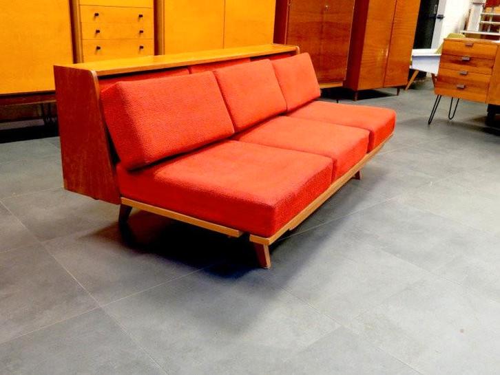 1960 Slaapbank ,150 x200 cm uitgeschoven Neerzetten&genieten, Huis en Inrichting, Slaapkamer | Slaapbanken, Gebruikt, 160 cm, 200 cm