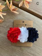 Haarknipje Koningsdag mix bloemen rood-wit-blauw, Kinderen en Baby's, Kindermode-accessoires, Nieuw, Ophalen of Verzenden, Handgemaakt