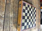 Schaakbord met handgemaakte marmer stukken, Hobby en Vrije tijd, Denksport en Puzzels, Ophalen, Minder dan 500 stukjes, Zo goed als nieuw