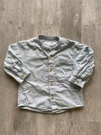 Licht blauw overhemdje blouse, Zara, maat 80, Ophalen of Verzenden, Zo goed als nieuw, Zara, Overhemdje of Bloesje