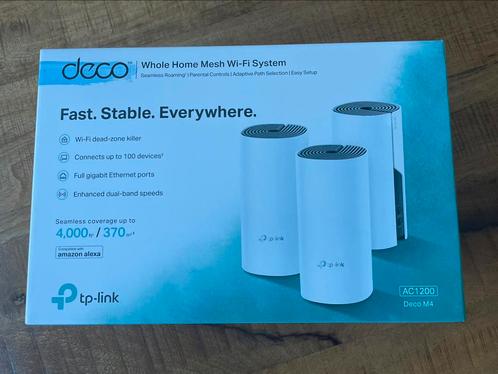 TP-Link Deco M4(3-pack), Computers en Software, WiFi-versterkers, Zo goed als nieuw, Ophalen