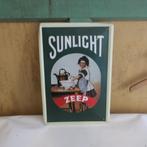Wand plaat metaal reclame Sunlight zeep 20 x 30 cm, Huis en Inrichting, Ophalen of Verzenden, Gebruikt