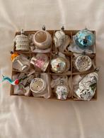 Oude glazen kerstballen1, Diversen, Kerst, Ophalen of Verzenden, Gebruikt