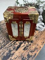 Chinees sieradenkastje jade chinese kist kast juwelenkist, Ophalen of Verzenden