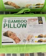 Bamboe Memory-Foam Kussen Bamboo kussens zacht comfort Nieuw, Wit, Nieuw, Ophalen of Verzenden, H
