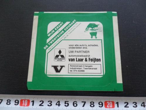 sticker mijn krant de twentsche courant mitsubishi van laar, Verzamelen, Stickers, Zo goed als nieuw, Bedrijf of Vereniging, Ophalen