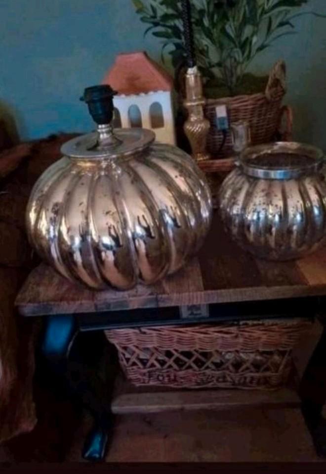 pumpkin lampen voet, Riviera maison windlicht, Huis en Inrichting, Lampen | Tafellampen, Zo goed als nieuw, Minder dan 50 cm, Ophalen