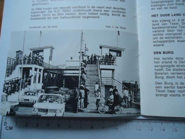 folder TEXEL jaren 70 VVV wadden eiland vintage vakantie, Boeken, Catalogussen en Folders, Zo goed als nieuw, Folder, Verzenden