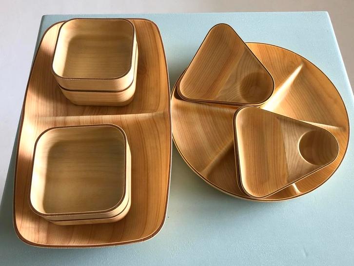 Caleppio ronde en langwerpige schalen en bakjes, Huis en Inrichting, Woonaccessoires | Schalen en Manden, Zo goed als nieuw, Schaal