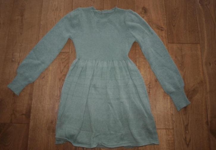 Groen Gebreide Jurk Shein (S), Kleding | Dames, Jurken, Gedragen, Maat 36 (S), Groen, Knielengte, Ophalen of Verzenden