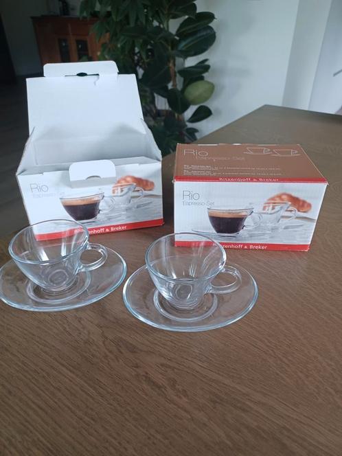 RITZENHOFF & BREKER ESPRESSO KOPJES, Huis en Inrichting, Keuken | Servies, Nieuw, Kop(pen) en/of Schotel(s), Overige stijlen, Glas