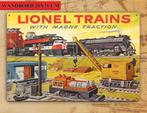 LIONEL Modeltrein Spoorwegen Metalen RECLAMEBORD, Wisselstroom, Ophalen of Verzenden, Märklin, Nieuw