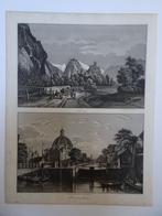 staalgravure Lutherse Koepelkerk Amsterdam, Carl Meyer 1853, Verzenden