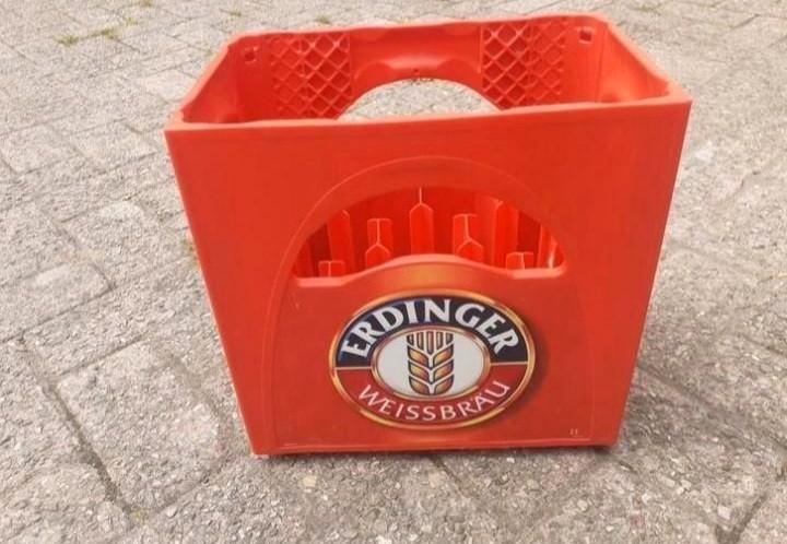 Erdinger Weissbier Duitse bierkrat krat decoratie, Verzamelen, Biermerken, Gebruikt, Flesje(s), Overige merken, Ophalen of Verzenden