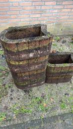 6 bloembakken, Steen, Gebruikt, Minder dan 30 cm, Minder dan 60 cm