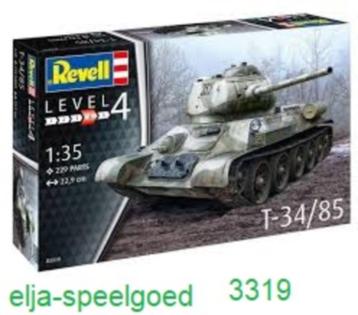 modelbouw Revell 1:35 T34-85 Tank 3319 (1944 ) Udssr beschikbaar voor biedingen