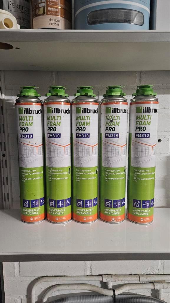 Purschuim Illbruck FM310 5 stuks, Doe-het-zelf en Verbouw, Isolatie en Afdichting, Nieuw, Vloerisolatie, Muurisolatie, Dakisolatie
