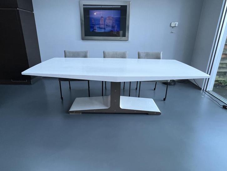 Linteloo Eetkamertafel Sal in Wit Essen - 240 x 126 x 75 cm, Huis en Inrichting, Tafels | Eettafels, Gebruikt, 100 tot 150 cm