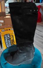 Zwarte knielaarzen Trend One maat 38, Kleding | Dames, Schoenen, Ophalen of Verzenden, Zo goed als nieuw, Zwart