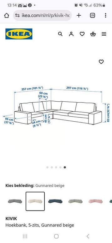 IKEA KIVIK HOEKBANK - afbeelding 7
