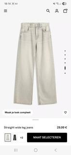 Straight White leg jeans nieuw!, Wit, Zo goed als nieuw, W27 (confectie 34) of kleiner, Bershka