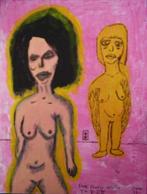 Royce Icon 1983  oils on canvas Outsider-art usa, Verzenden