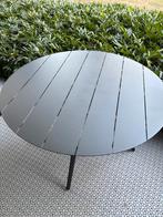 Ronde aluminium tuintafel gepoedercoat antraciet, Ophalen, Zo goed als nieuw, Rond, Aluminium
